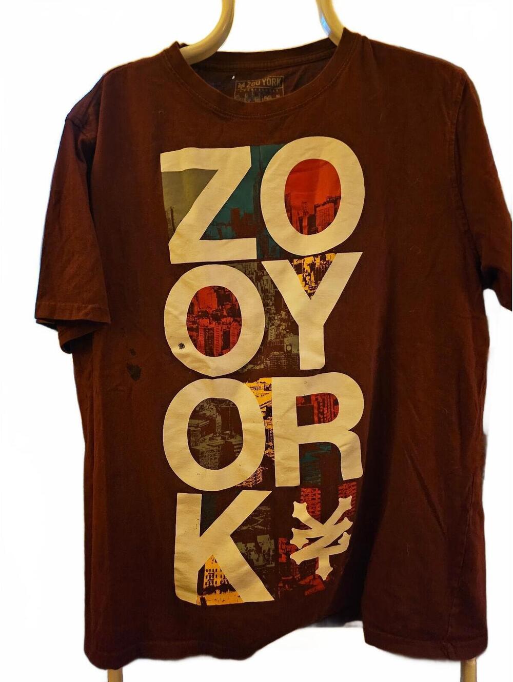 Zoo York 'Unbreakable' T-Shirt - Red w/ stains shown (size: XL)